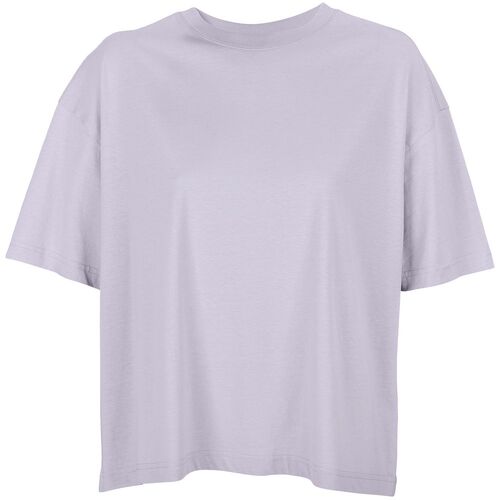 Футболка оверсайз женская Boxy Women, сиреневая, размер L