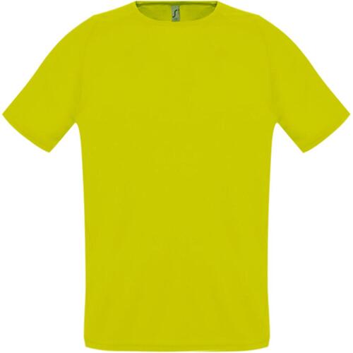 Футболка унисекс Sporty 140 желтый неон, размер XXs