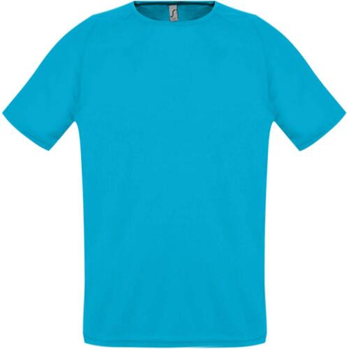 Футболка унисекс Sporty 140 бирюзовая, размер 3XL