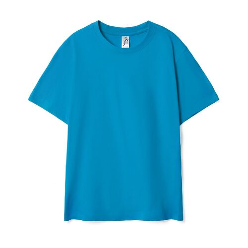 Футболка детская Regent Kids ярко-бирюзовая, на рост 130 - 140 см