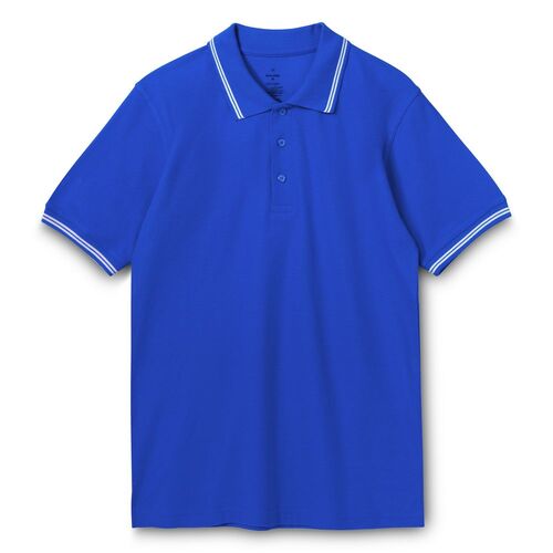 Рубашка поло Virma Stripes, ярко-синяя, размер S