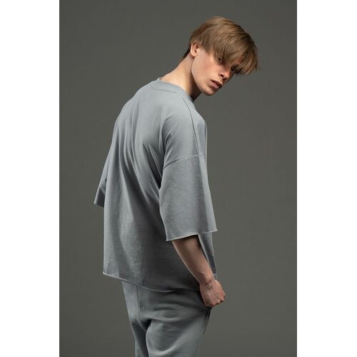 Футболка унисекс T1, серая, размер XL/XXL
