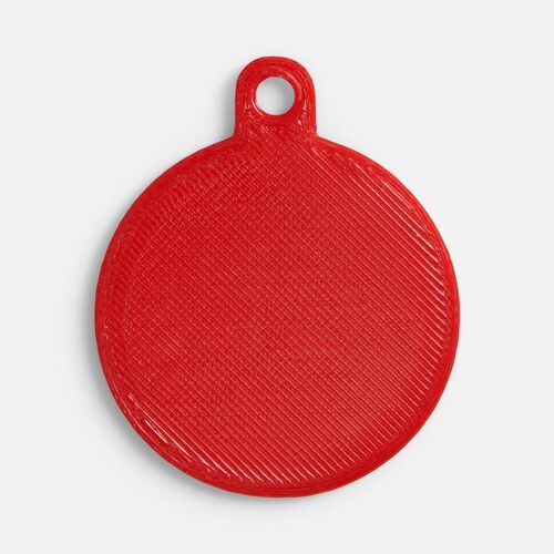 Подвеска Round, 3D-печать, красная