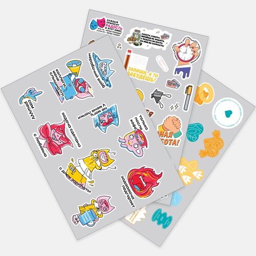 Наклейки UV-DTF Sticker Pack на заказ, L