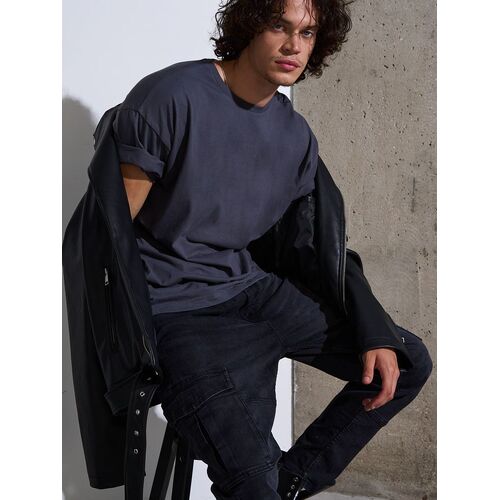 Футболка Oversize Premium, темно-серая (антрацит), размер XL