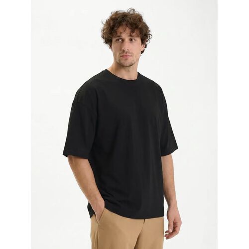 Футболка Oversize Premium 210, черная, размер XL