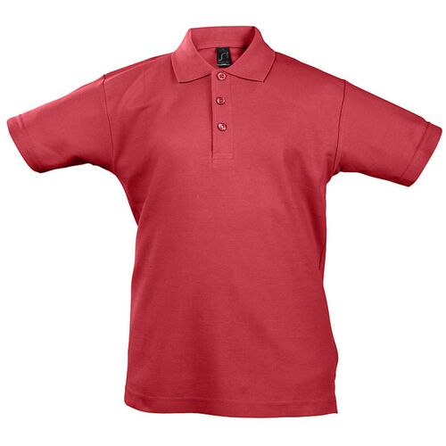 Рубашка поло детская Summer II Kids, красная, на рост 130-140 см