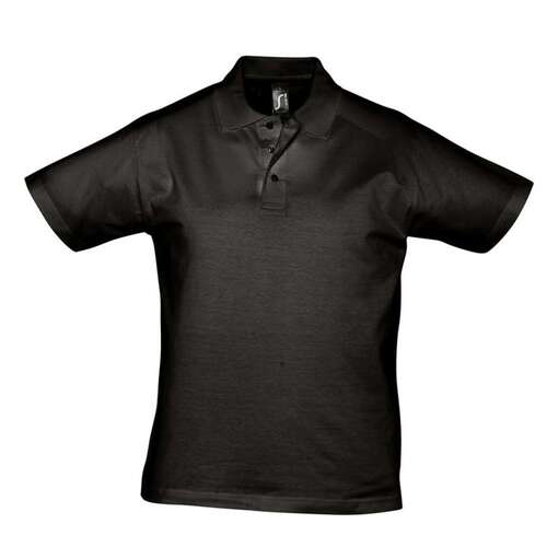 Рубашка поло мужская Prescott men 170 черная, размер XL