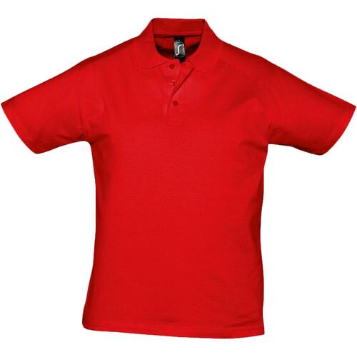 Рубашка поло мужская Prescott men 170 красная, размер M