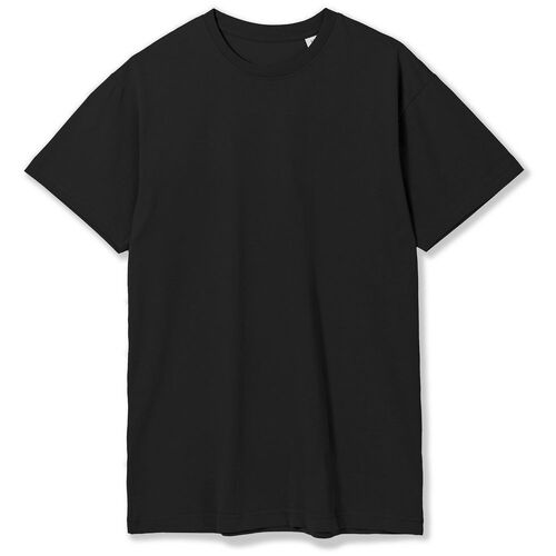 Футболка унисекс T-Bolka 180, черная, размер XXL