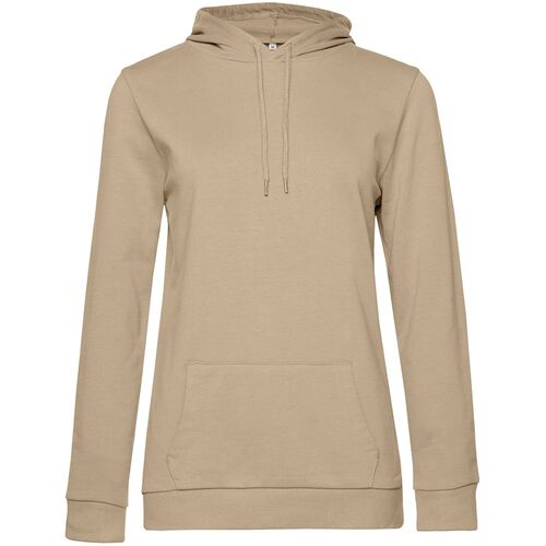 Толстовка с капюшоном женская Hoodie, бежевая, размер S