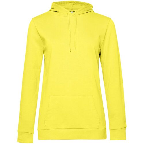 Толстовка с капюшоном женская Hoodie, желтая, размер XS