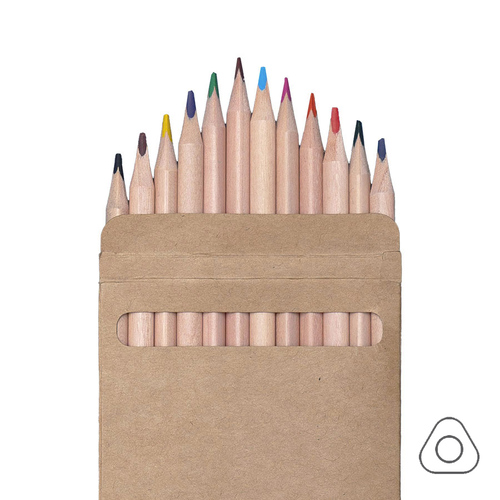 Цветные карандаши KINDERLINE middle,12 цветов