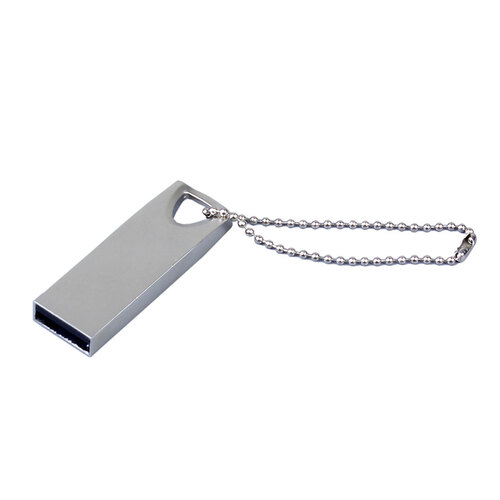 USB 2.0-флешка на 64 Гб с мини чипом и отверстием для цепочки