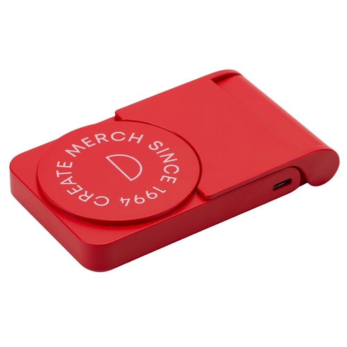 Магнитный внешний аккумулятор «MagnIQ», 5000 mAh с тампопечатью