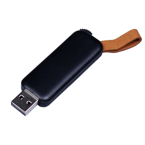 USB 3.0- флешка промо на 128 Гб прямоугольной формы, выдвижной механизм