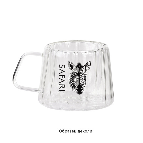 Кружка "Crystal" с нанесением "капсула Сафари" 180 мл