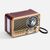 Bluetooth-колонка с радио Listenberg, коричневая