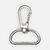 Застежка-карабин Snap Hook, L, серебристая (хром)