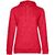 Толстовка с капюшоном женская Hoodie, красный меланж, размер L