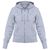 Толстовка женская Hooded Full Zip серый меланж, размер XXL
