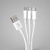 Дата-кабель 3 в 1: micro USB, USB-C, Ligthning, 1.2м
