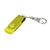 USB 2.0- флешка промо на 16 Гб с поворотным механизмом и однотонным металлическим клипом