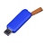 USB 2.0- флешка промо на 32 Гб прямоугольной формы, выдвижной механизм