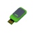 USB 2.0- флешка промо на 32 Гб прямоугольной формы, выдвижной механизм