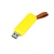 USB 3.0- флешка промо на 128 Гб прямоугольной формы, выдвижной механизм