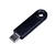 USB 2.0- флешка промо на 32 Гб прямоугольной формы, выдвижной механизм